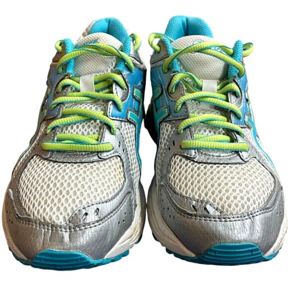 Asics Gel Contend 2 Running Shoes Women's 9.5 White Blue Gray T474N Sneakers - Picture 6 of 9